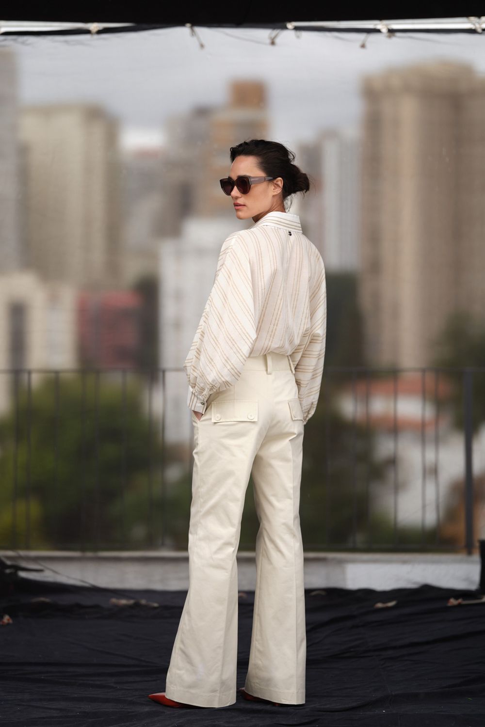 Calça Pantalona Algodão Alicia