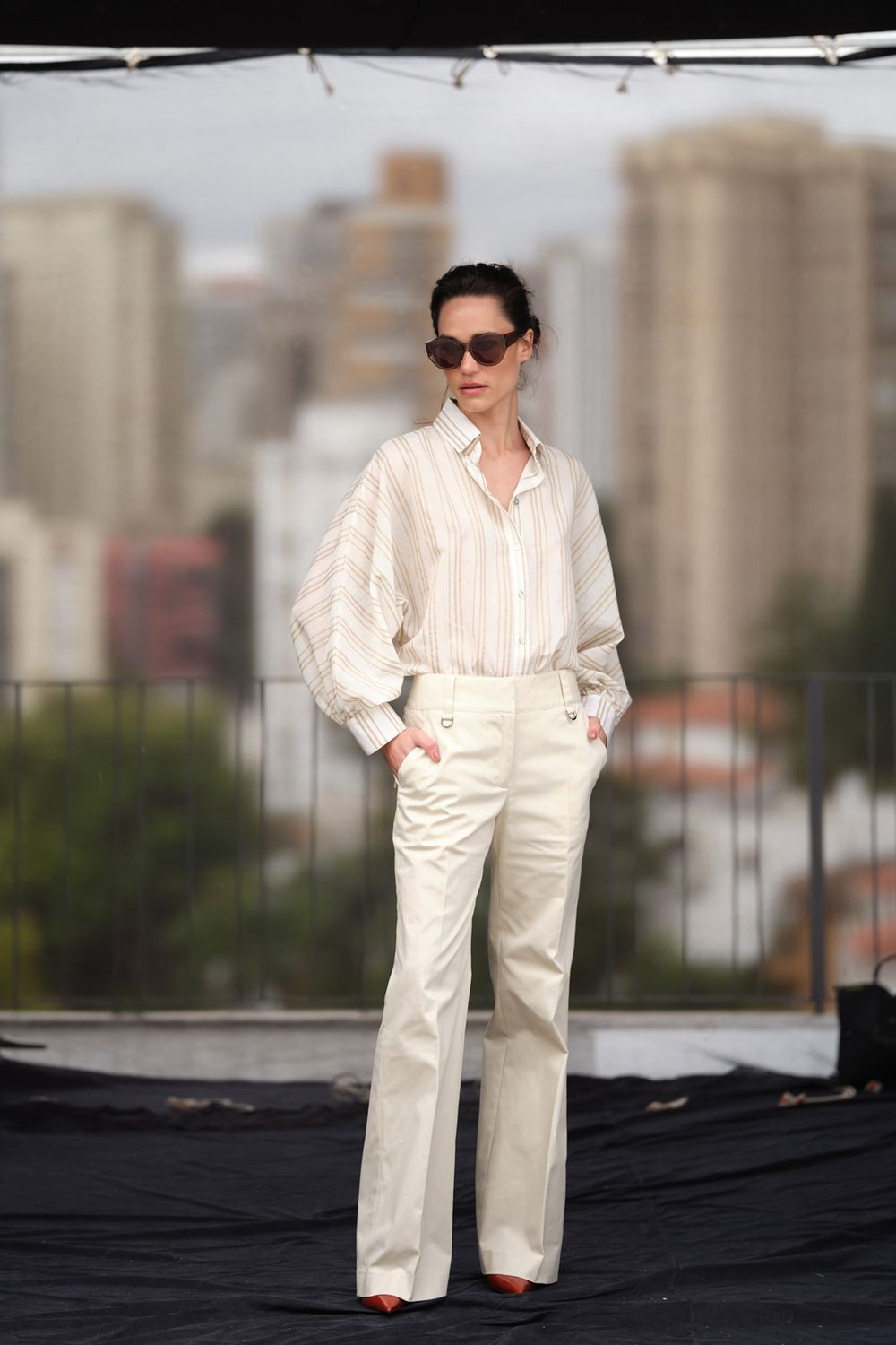 Calça Pantalona Algodão Alicia