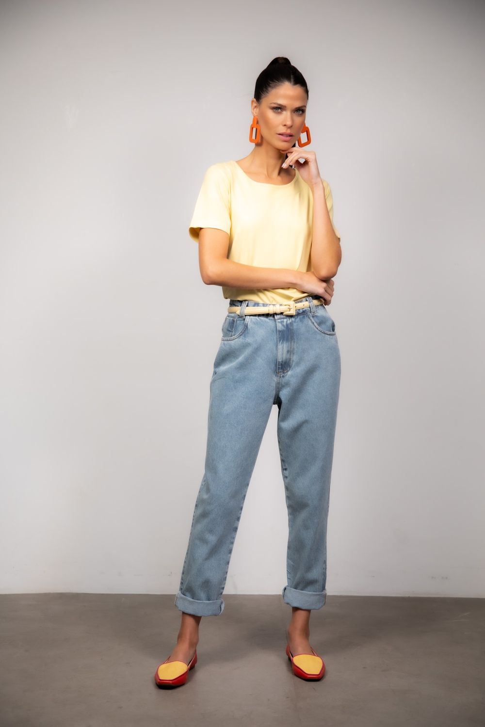 Blusa Malha Amarelo Suzi