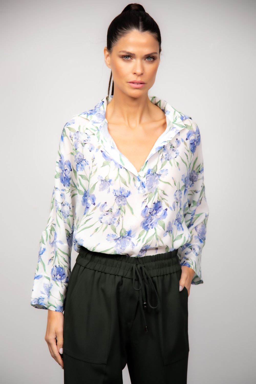 Blusa Crepe Georgette Estampado Atena