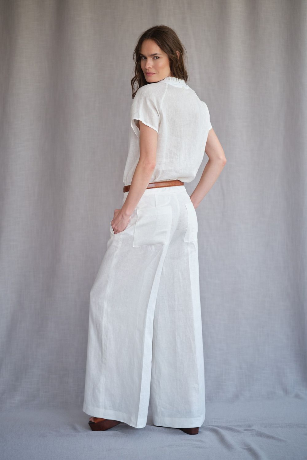 Blusa Linho Off White Sofia CB