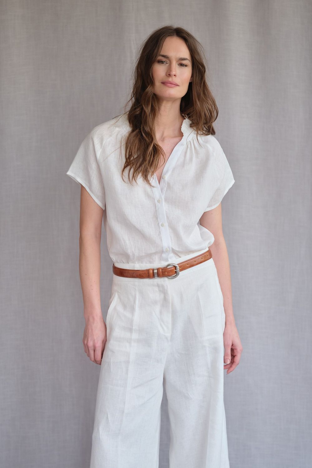 Blusa Linho Off White Sofia CB