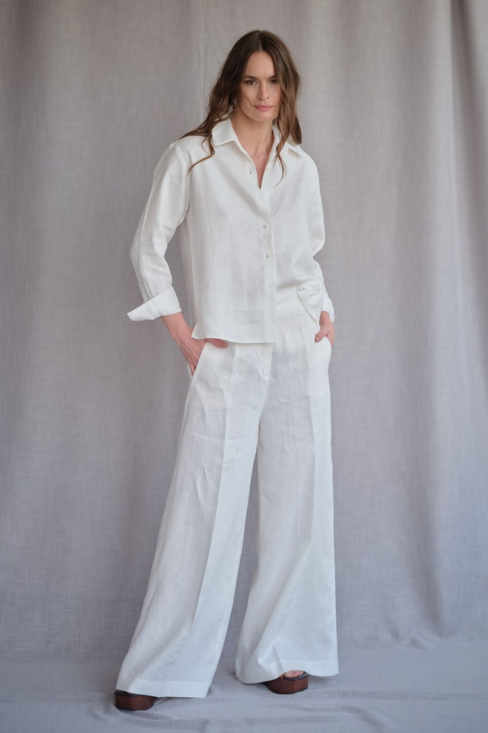 Camisa Linho Off White Vanessa CB