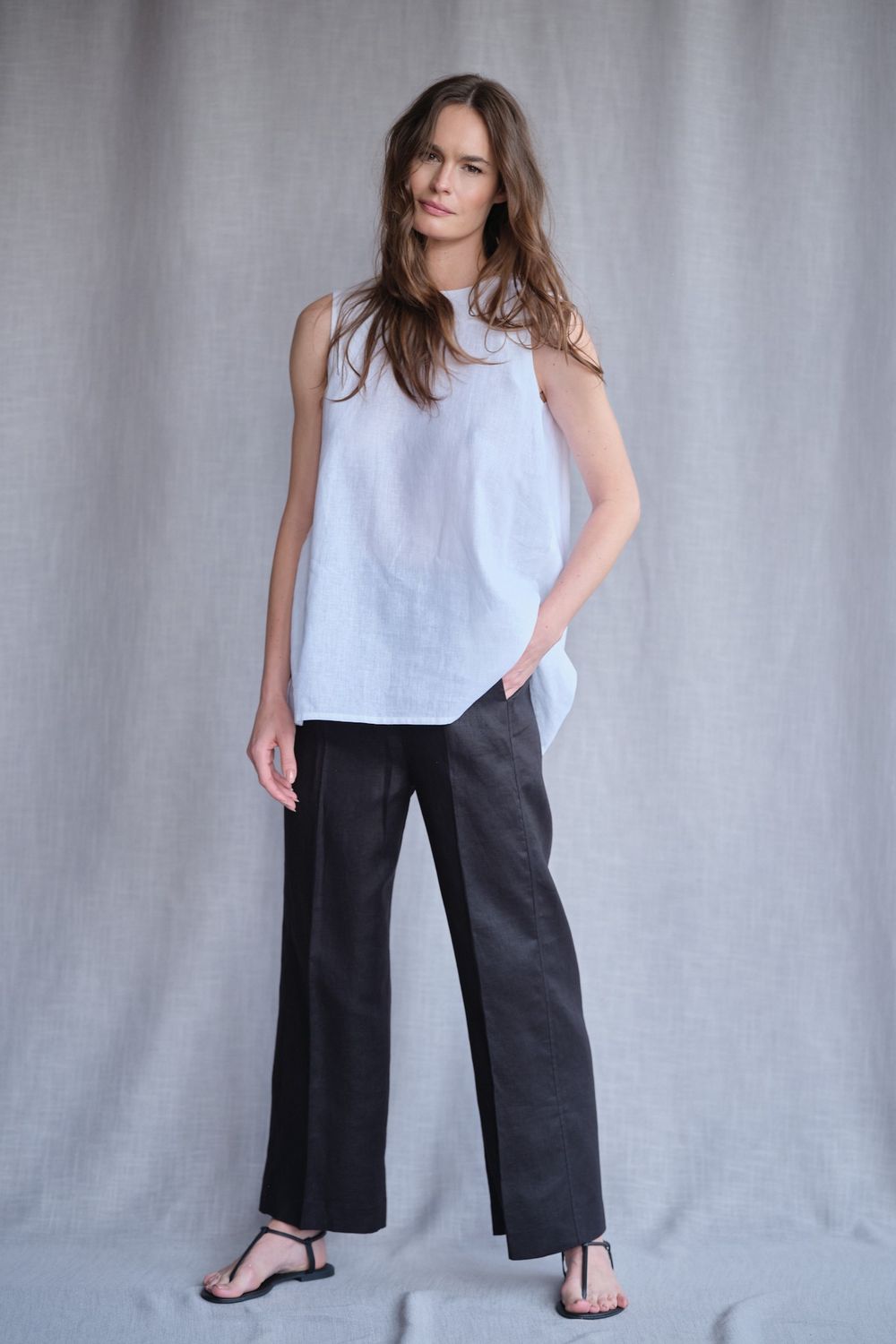 Blusa em Linho Branco Verena CB