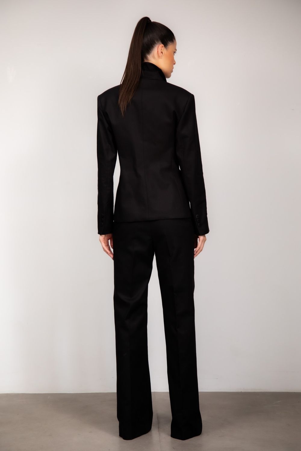 Blazer Algodão Preto Vivian