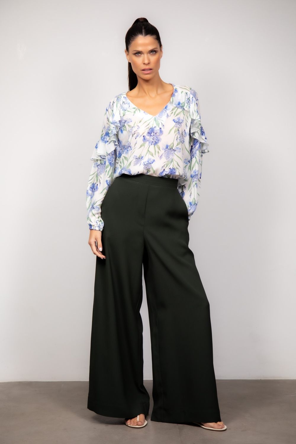 Blusa Crepe Georgette Estampado Atena 1