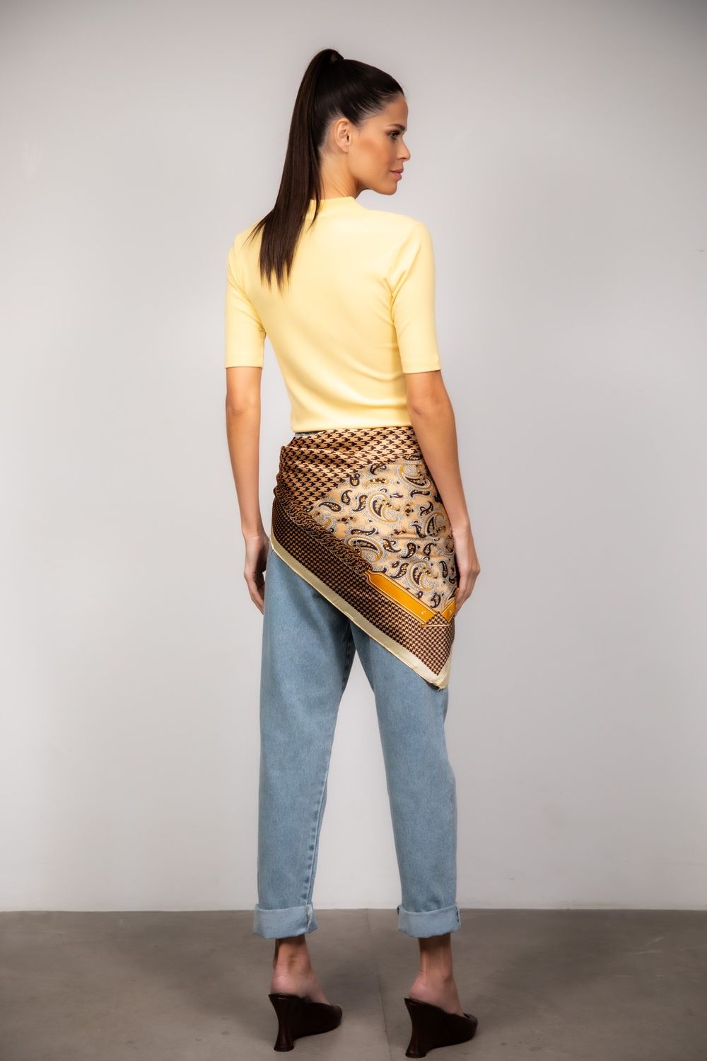 Lenço Estampado Cashemere Paola