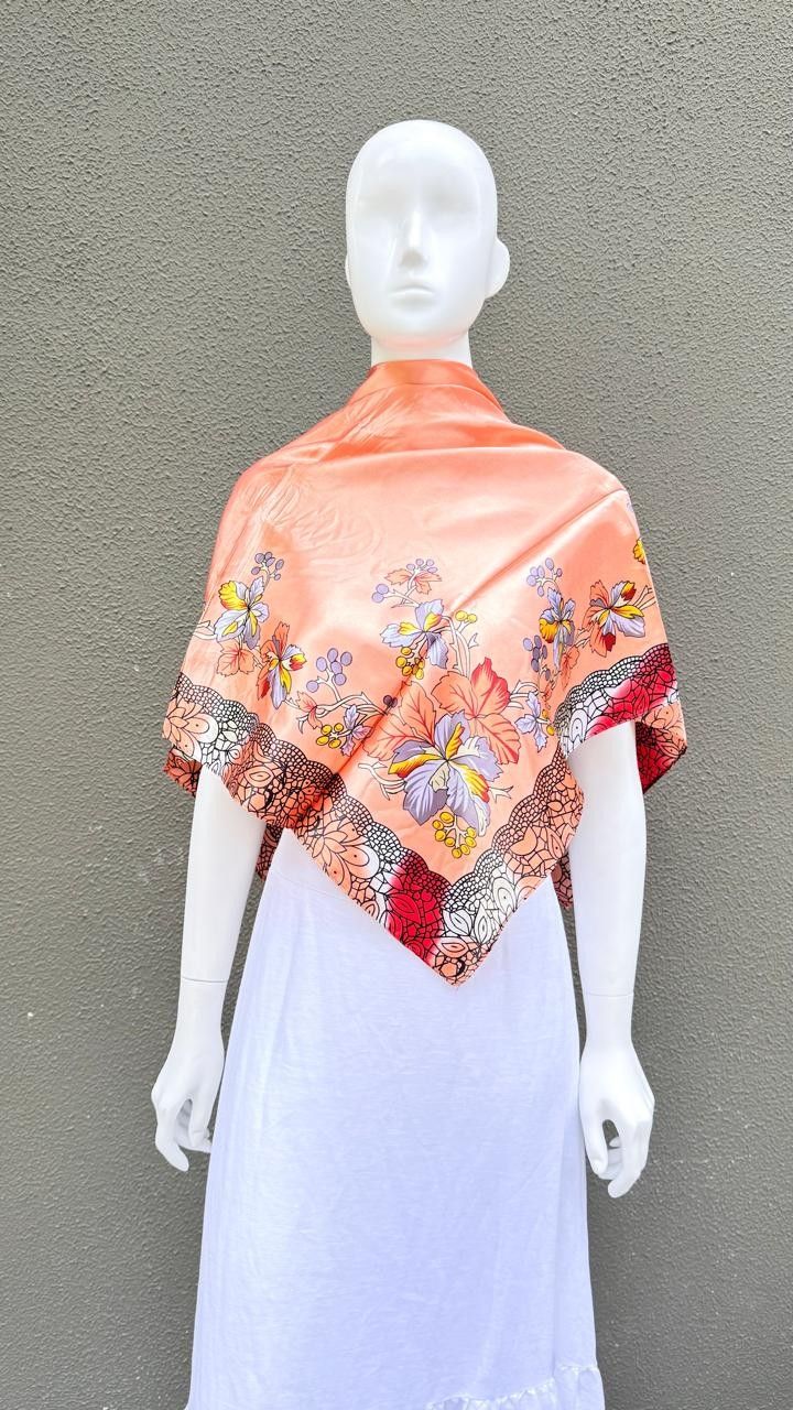 Lenço Estampado Salmão Valerie