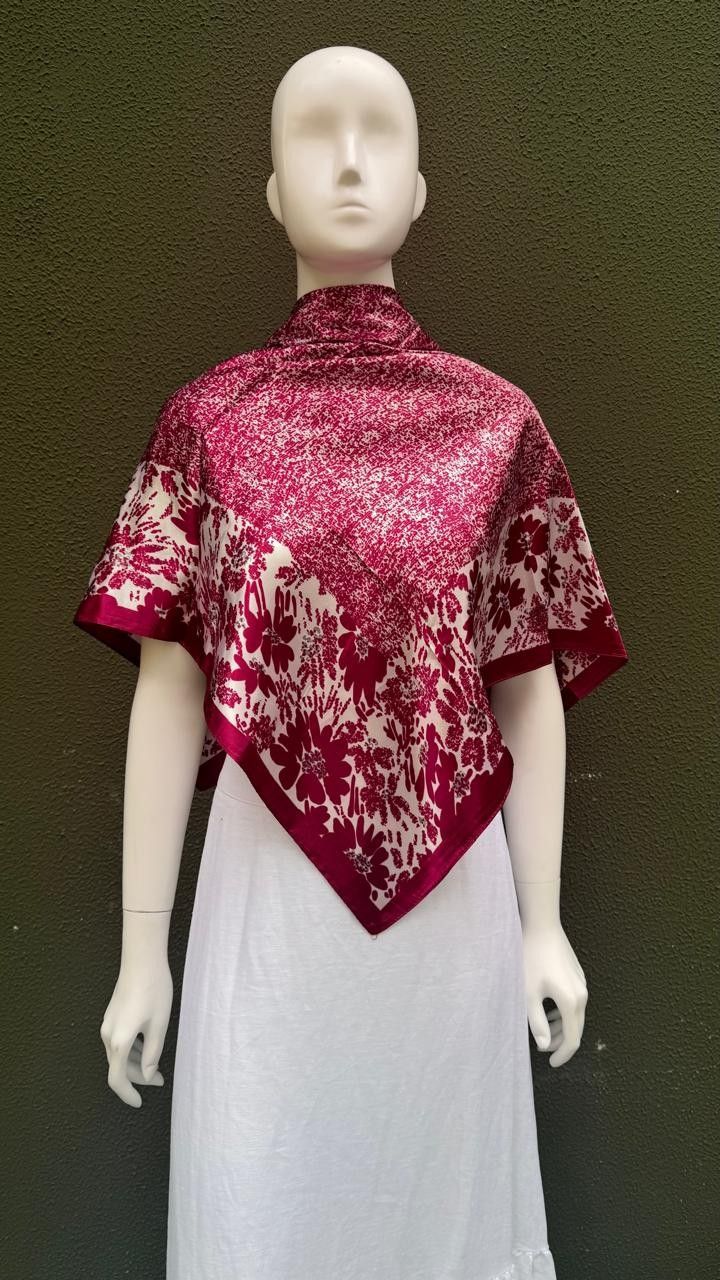 Lenço Estampado Magenta Ligia