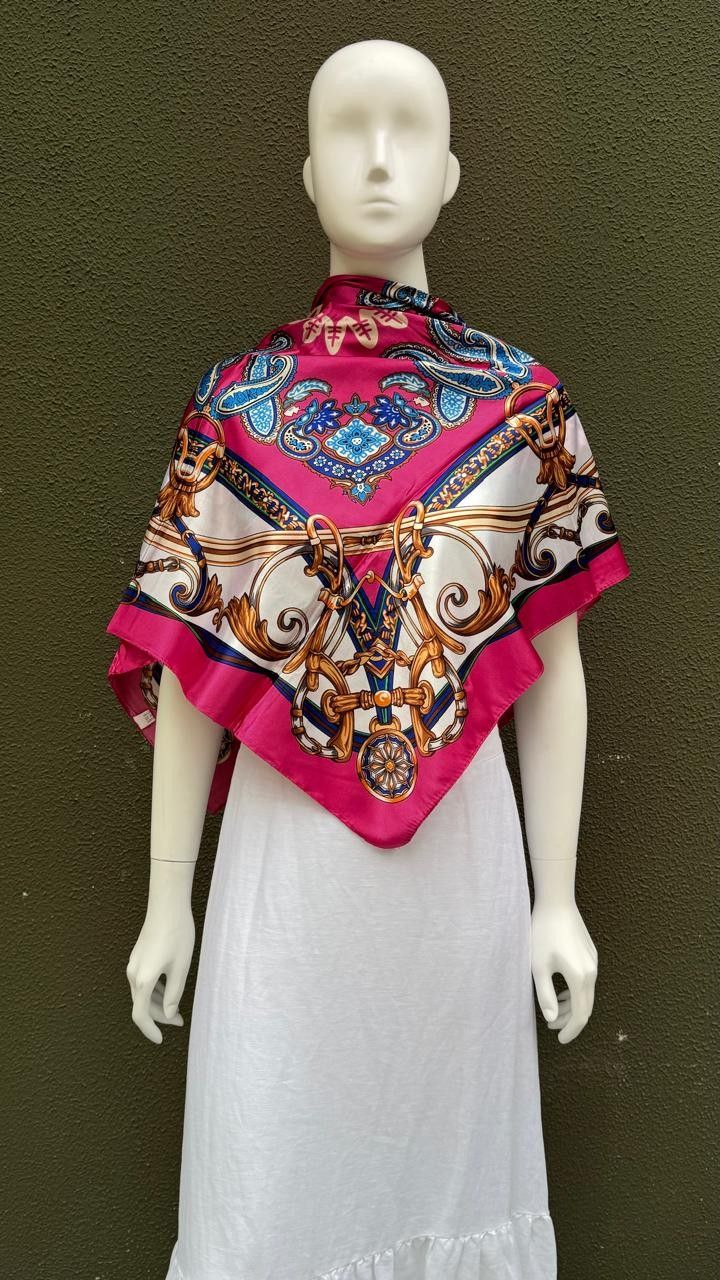 Lenço Estampado Pink Vivien
