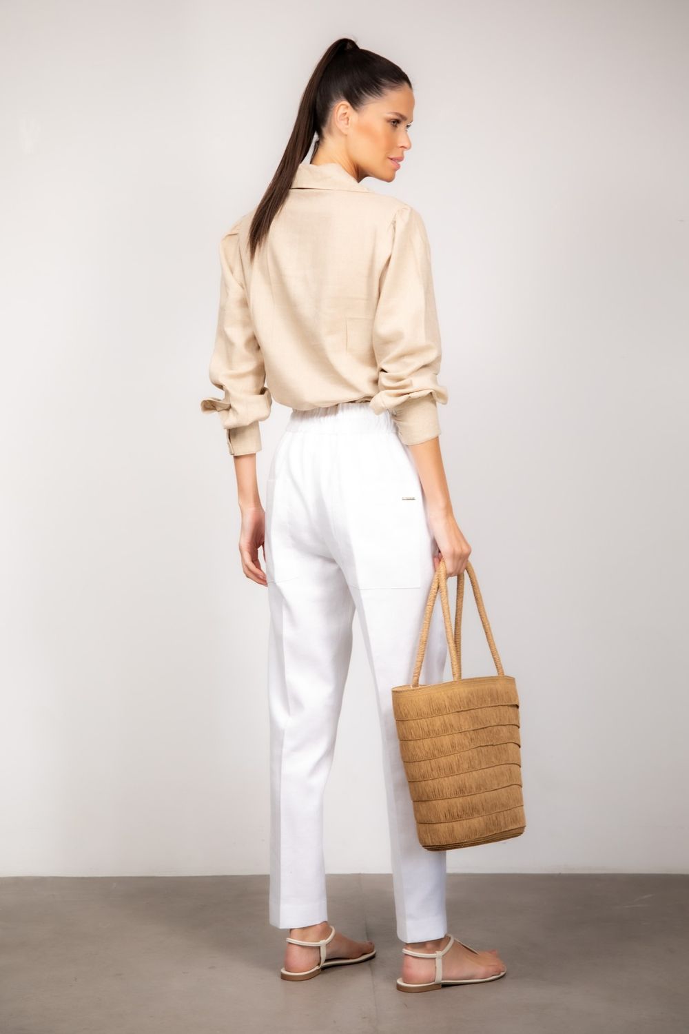 Camisa Linho Natural Zoe