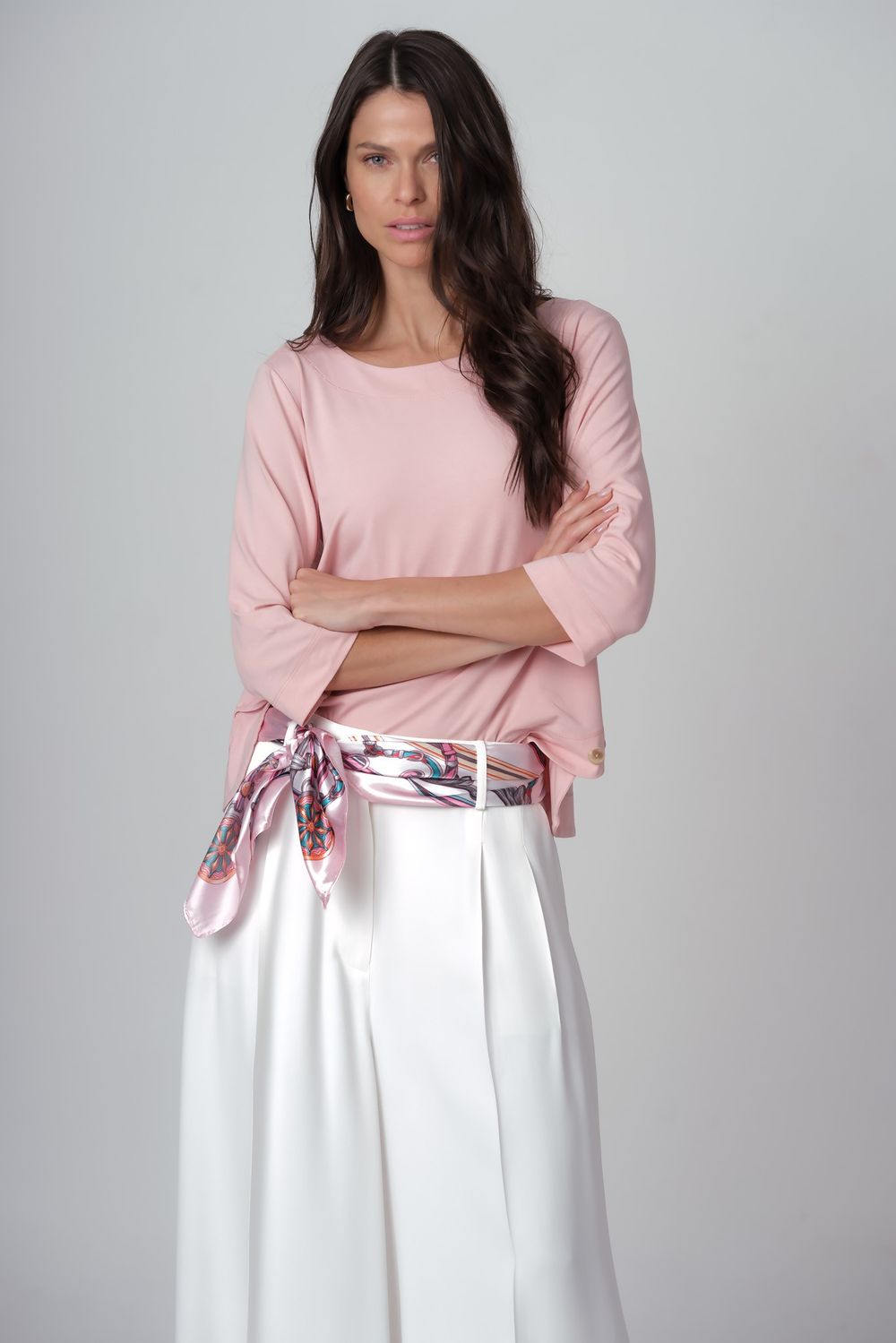 Blusa em Malha Rosa Odete