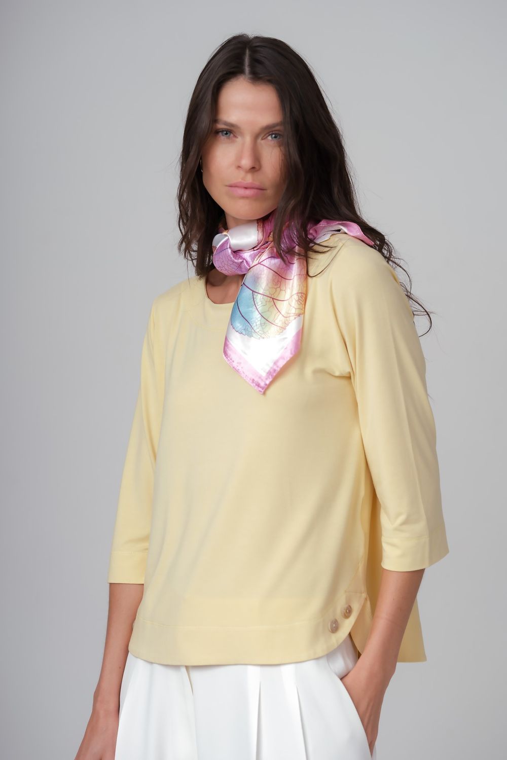 Blusa em Malha Amarelo Odete