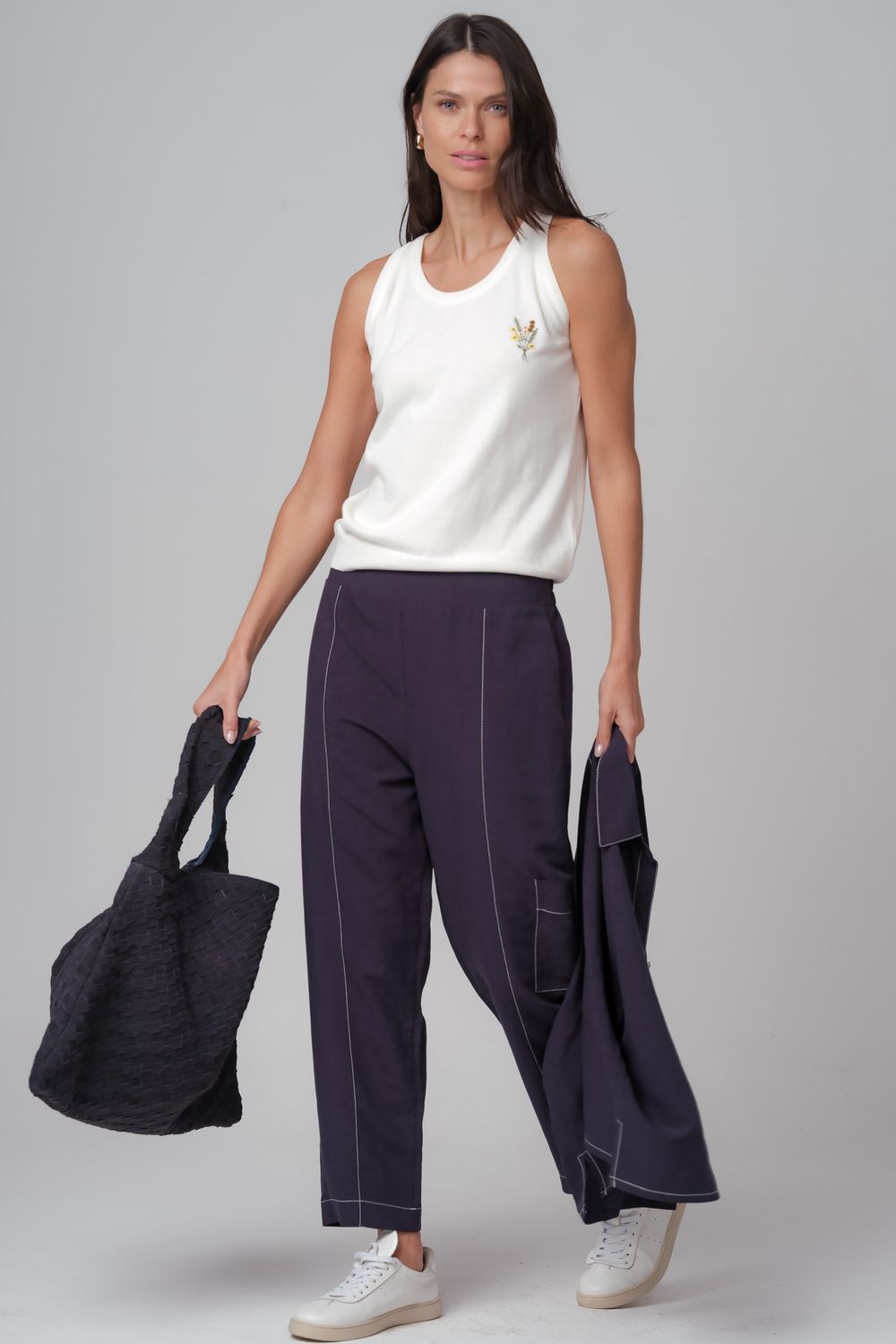 Conjunto Linho Marinho Laura
