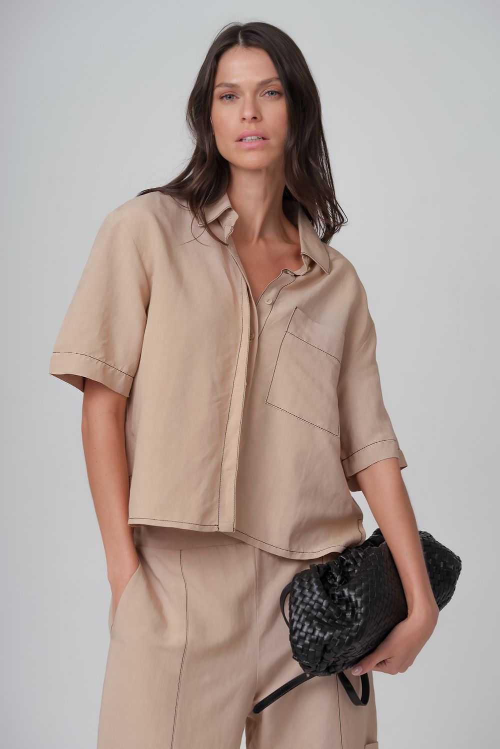 Conjunto em Linho Bege Laura