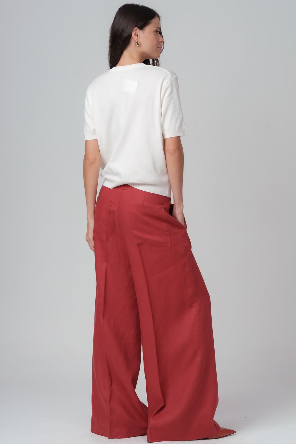 Blusa em Trico Bordado Off White Patricia