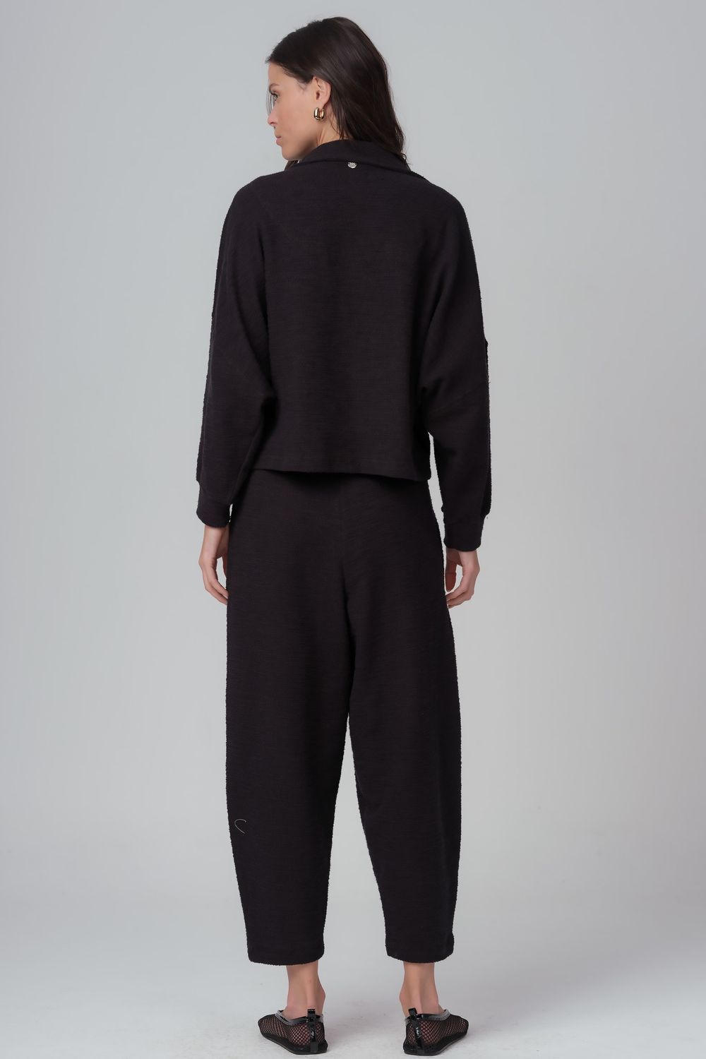 Calça Malha Boucle Preto Mariana
