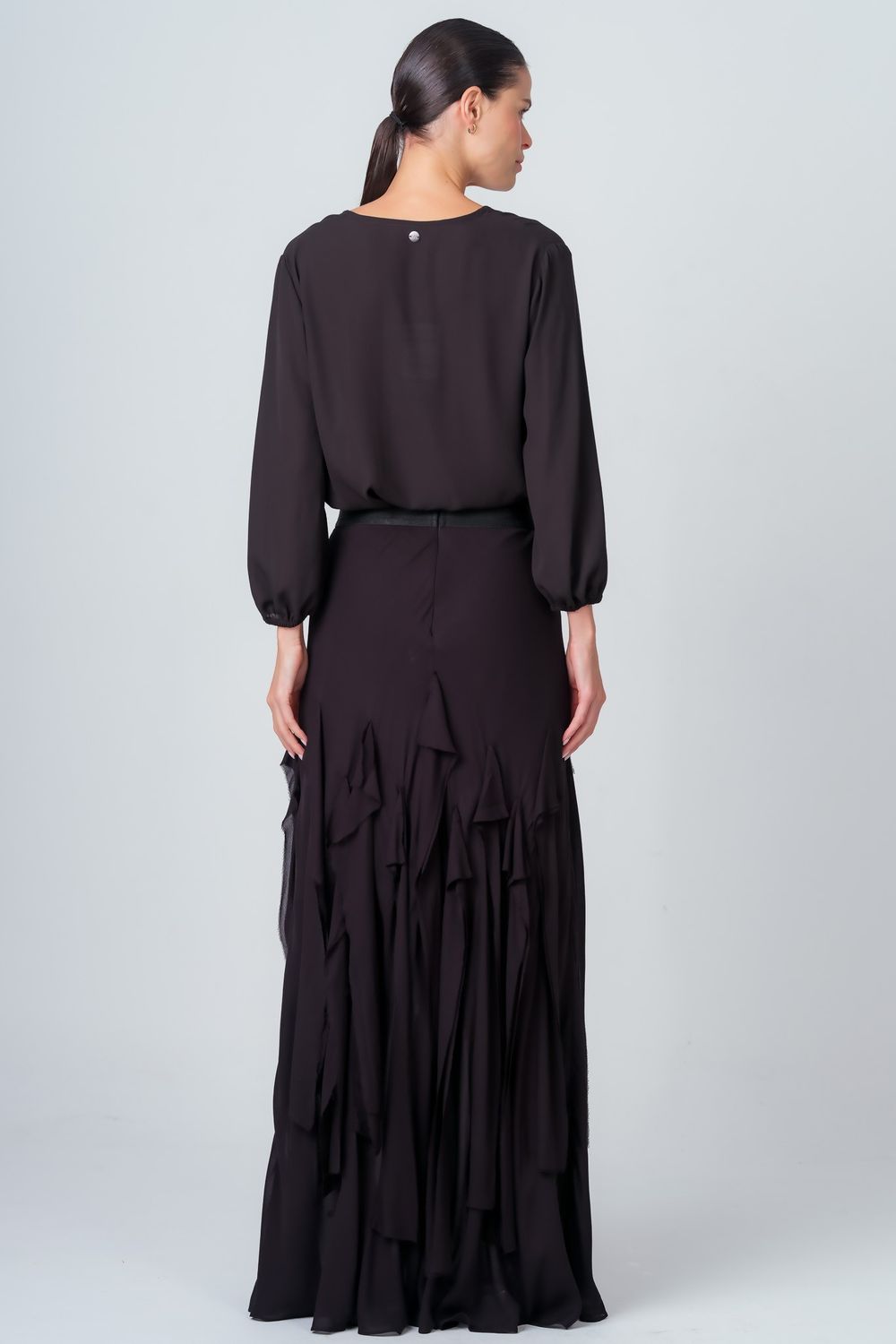 Blusa Crepe Preto Manuela