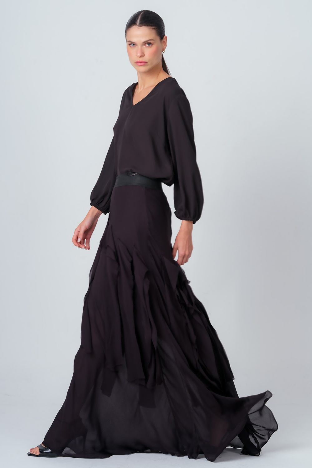Blusa Crepe Preto Manuela