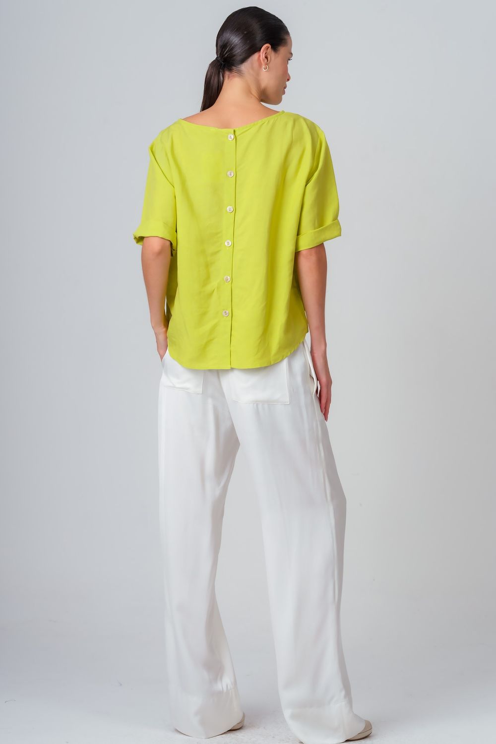 Blusa Linho Lime Catarine