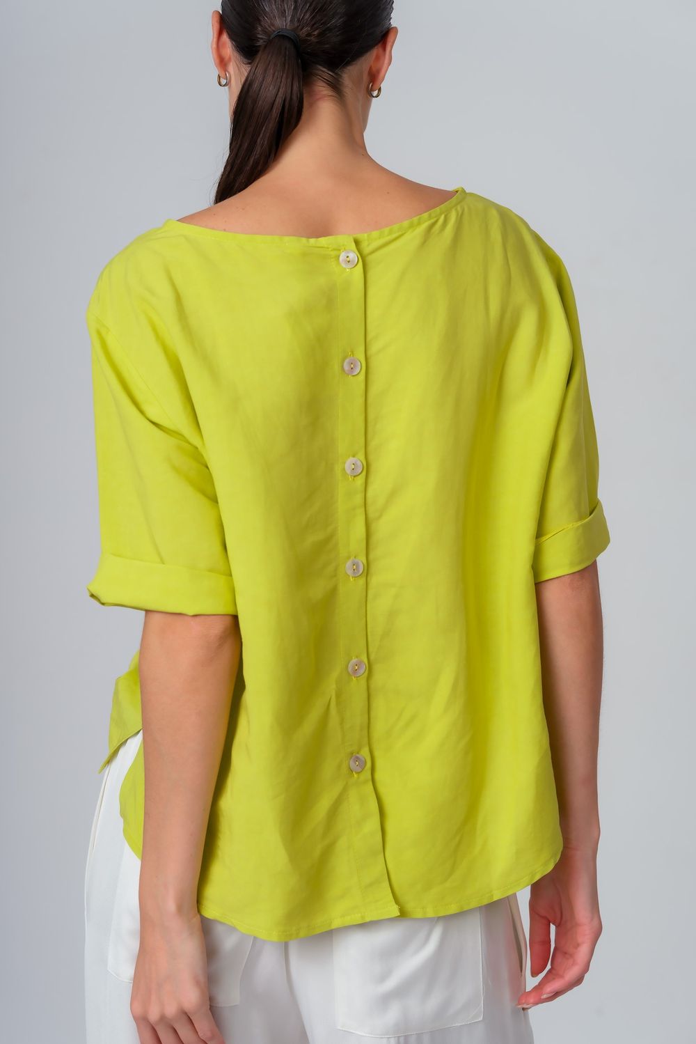 Blusa Linho Lime Catarine