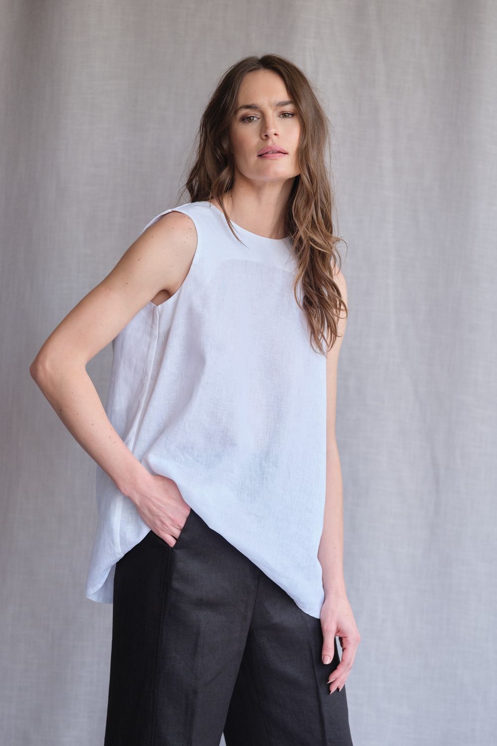 Blusa Linho Off White Verena CB