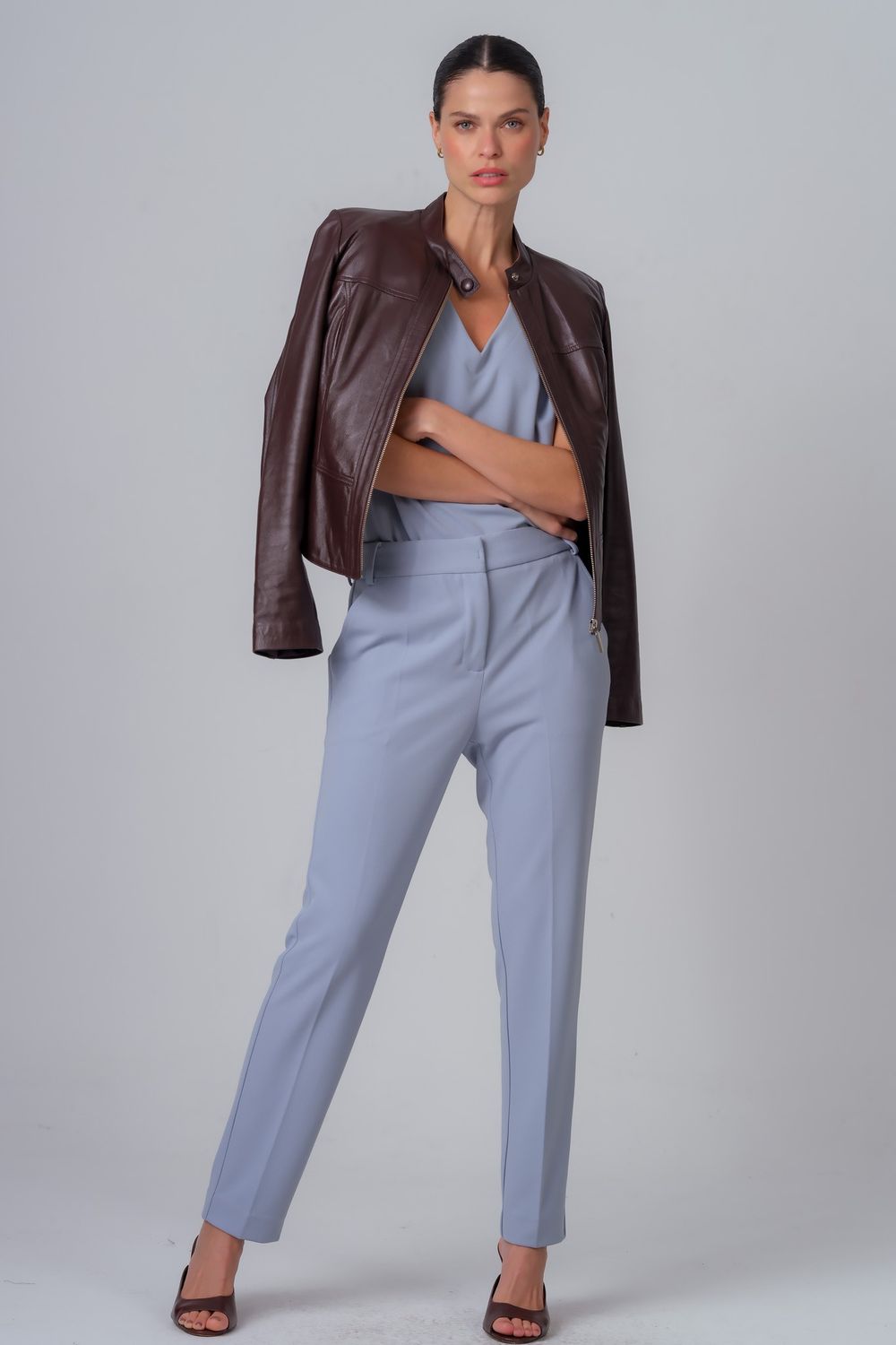 Calça Malha Azul  Livia