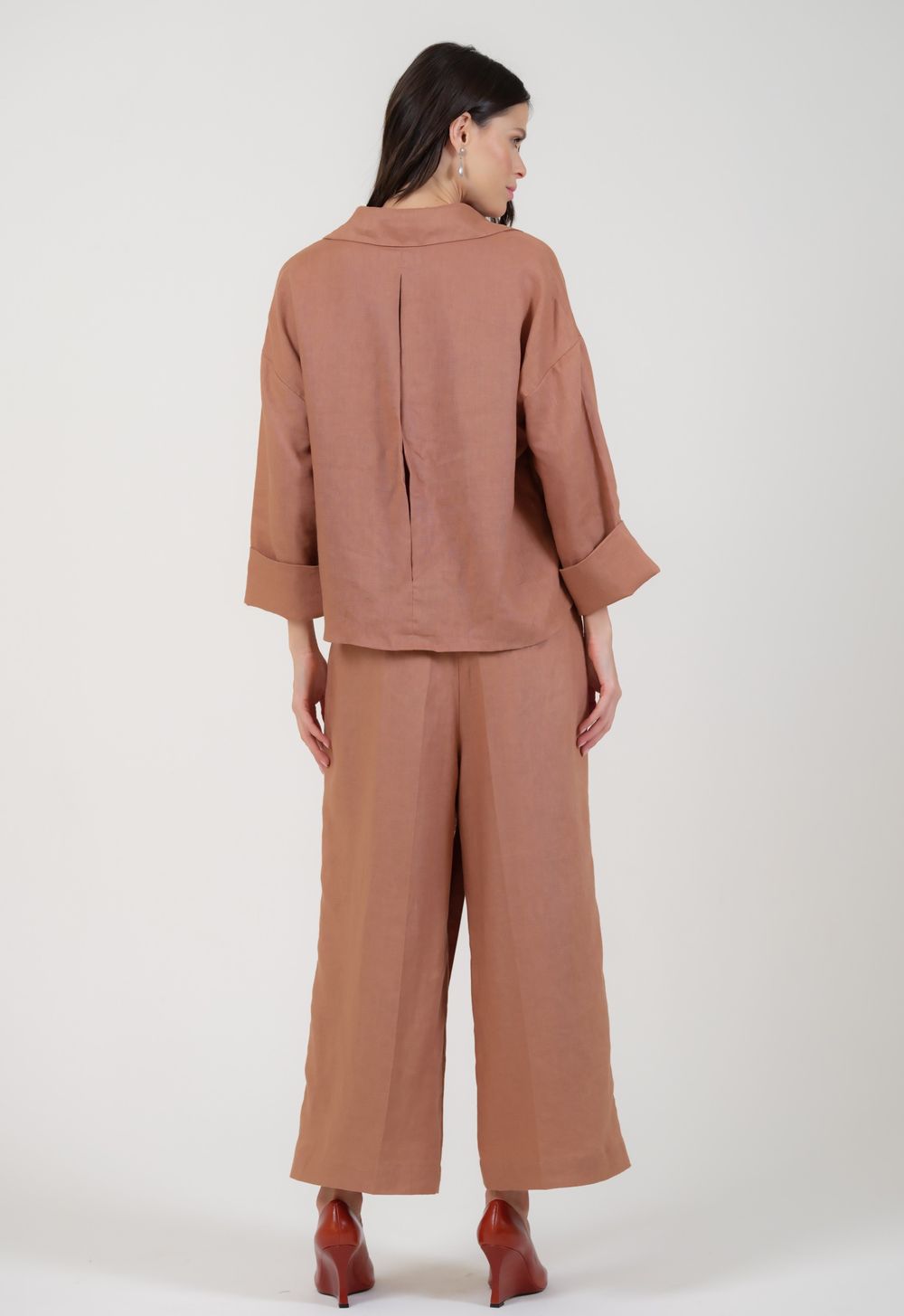 Calça Linho Camel Tiffany