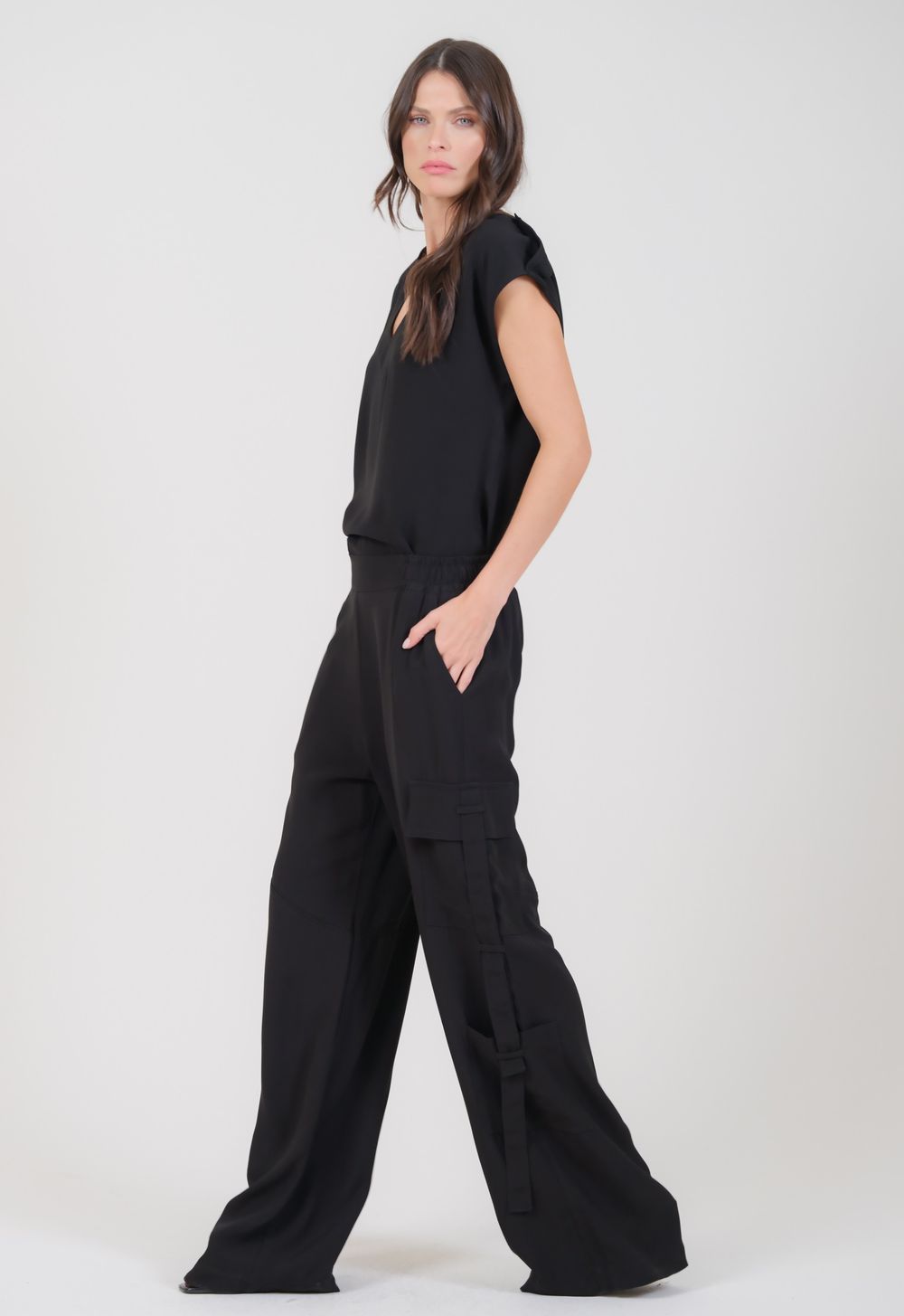 Blusa Crepe Preto Isadora