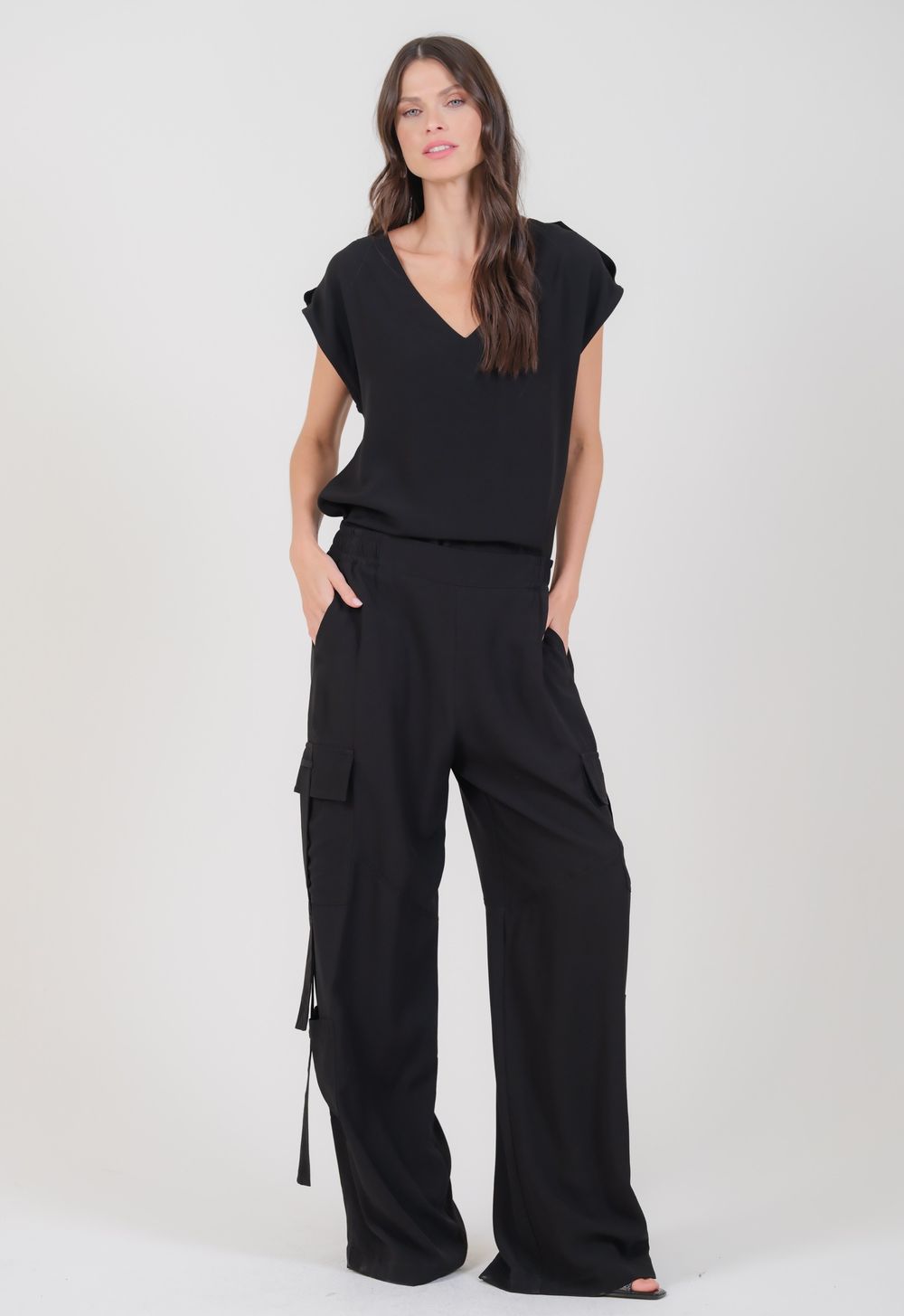 Blusa Crepe Preto Isadora