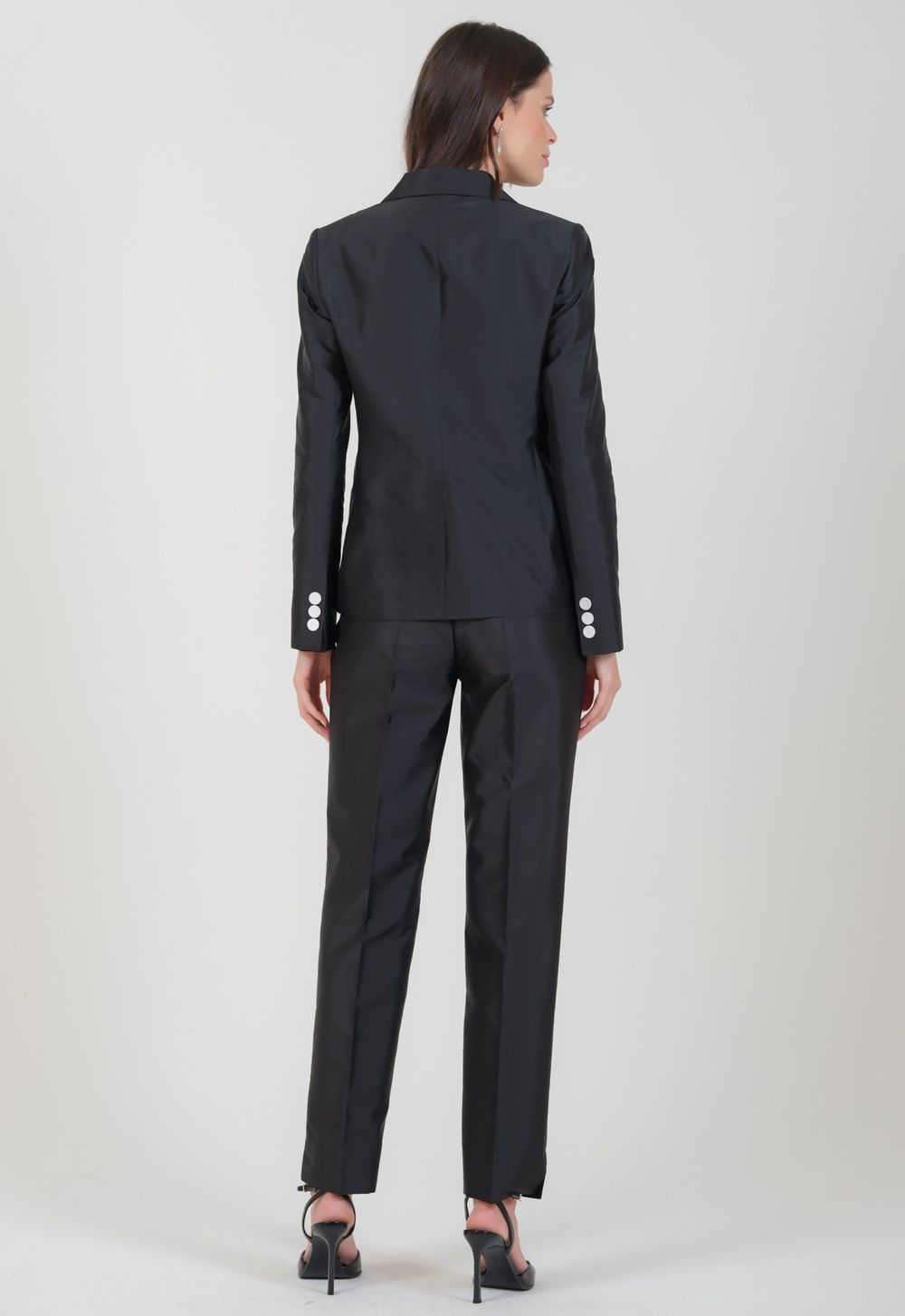 Blazer Tafetá Preto Clarisse 