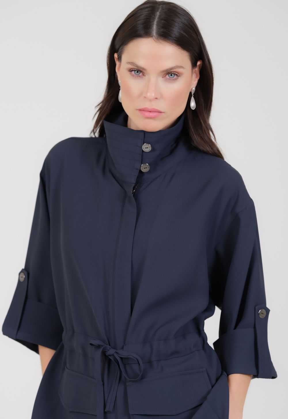 Parka Crepe Patou Marinho Elisabeth