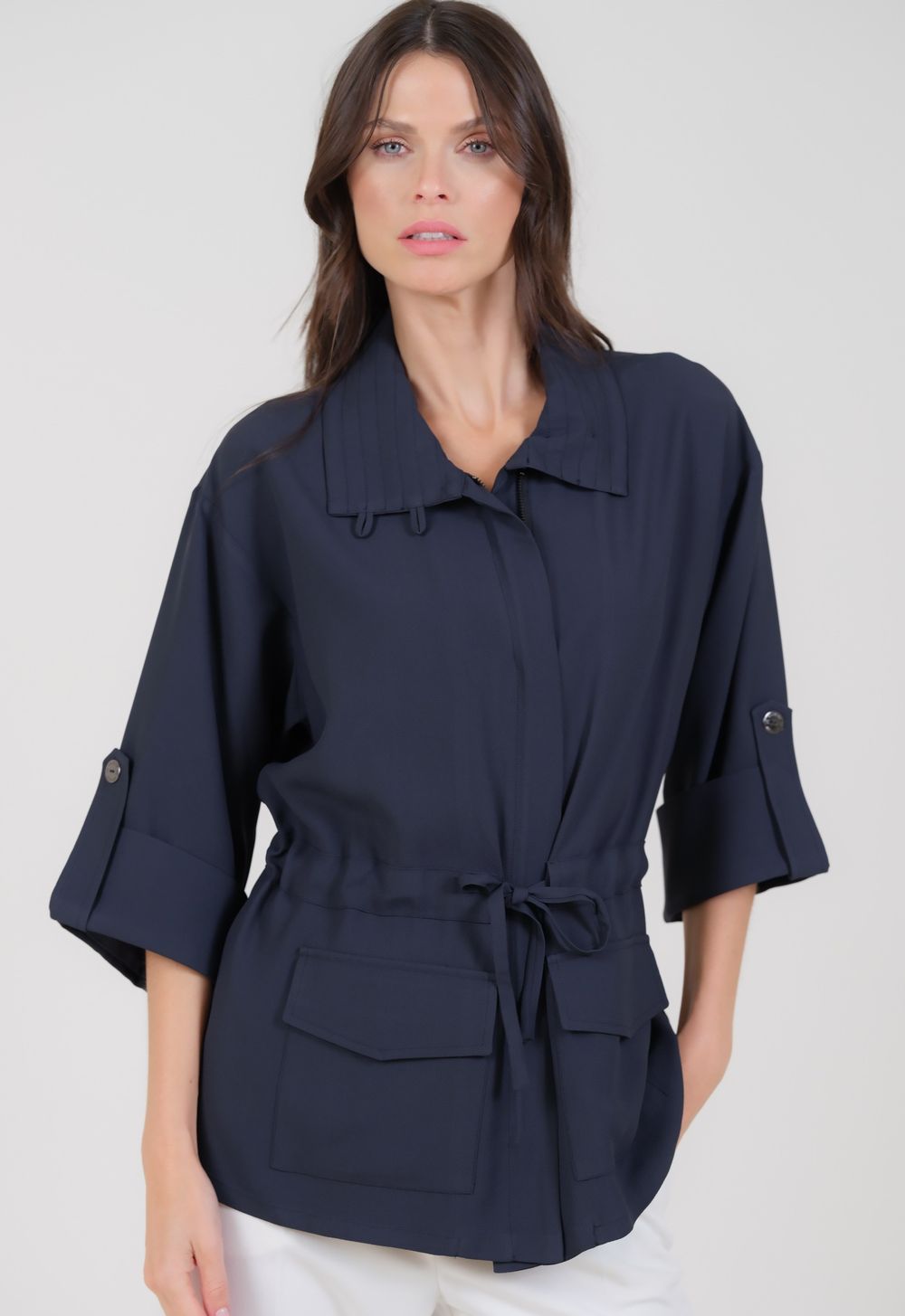Parka Crepe Patou Marinho Elisabeth