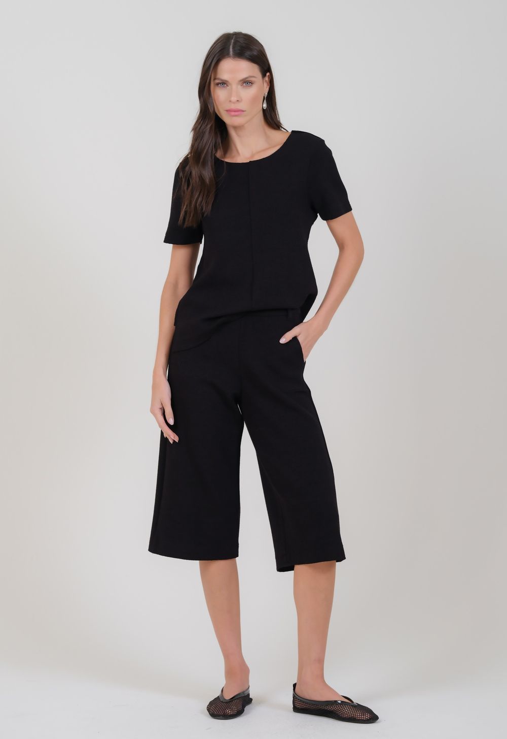 Camiseta Boucle Preto Marisa