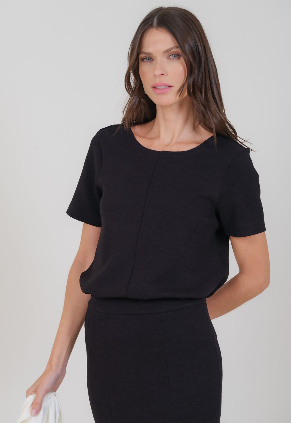 Camiseta Boucle Preto Marisa