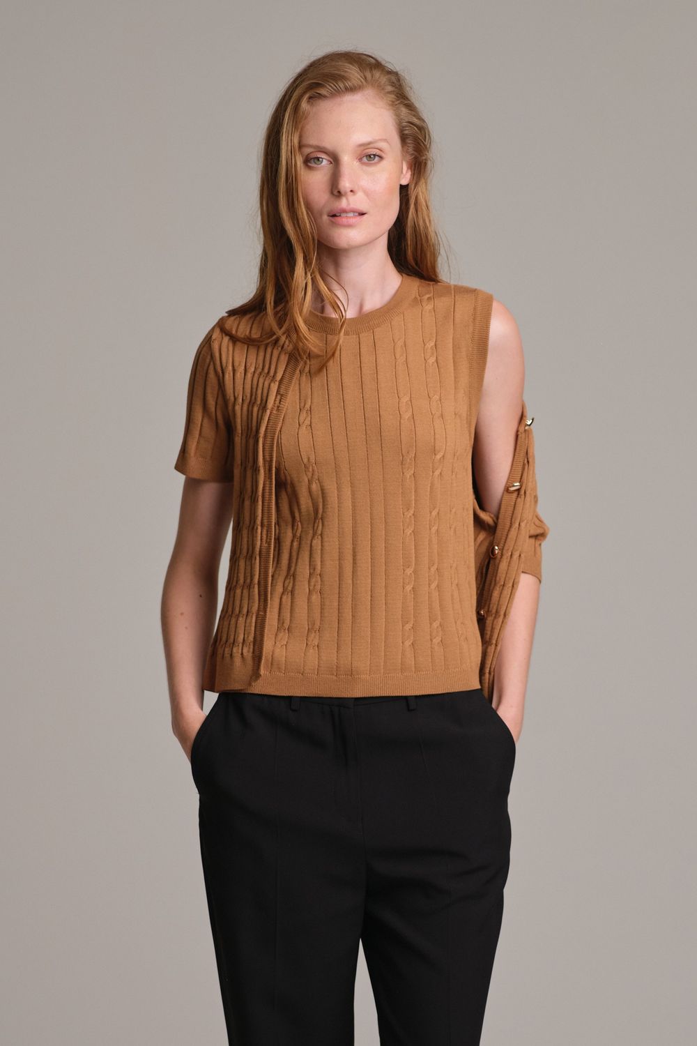 Twin Set Trico Camel Roberta