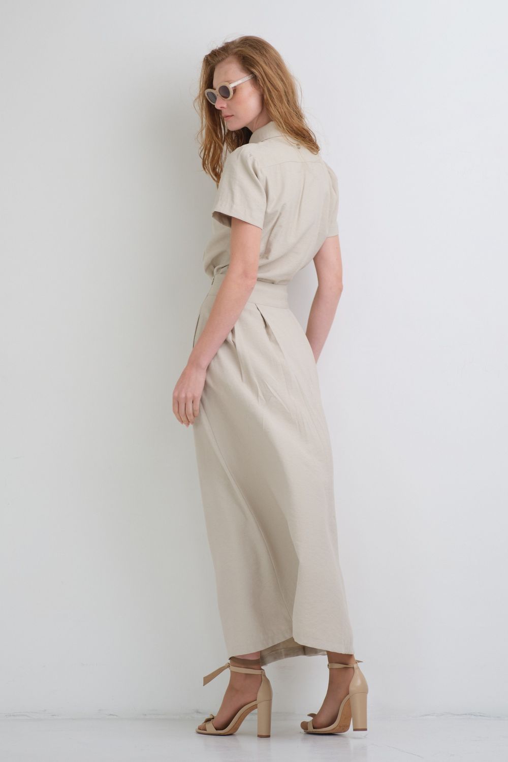 Camisa Viscolinho Areia Juliana