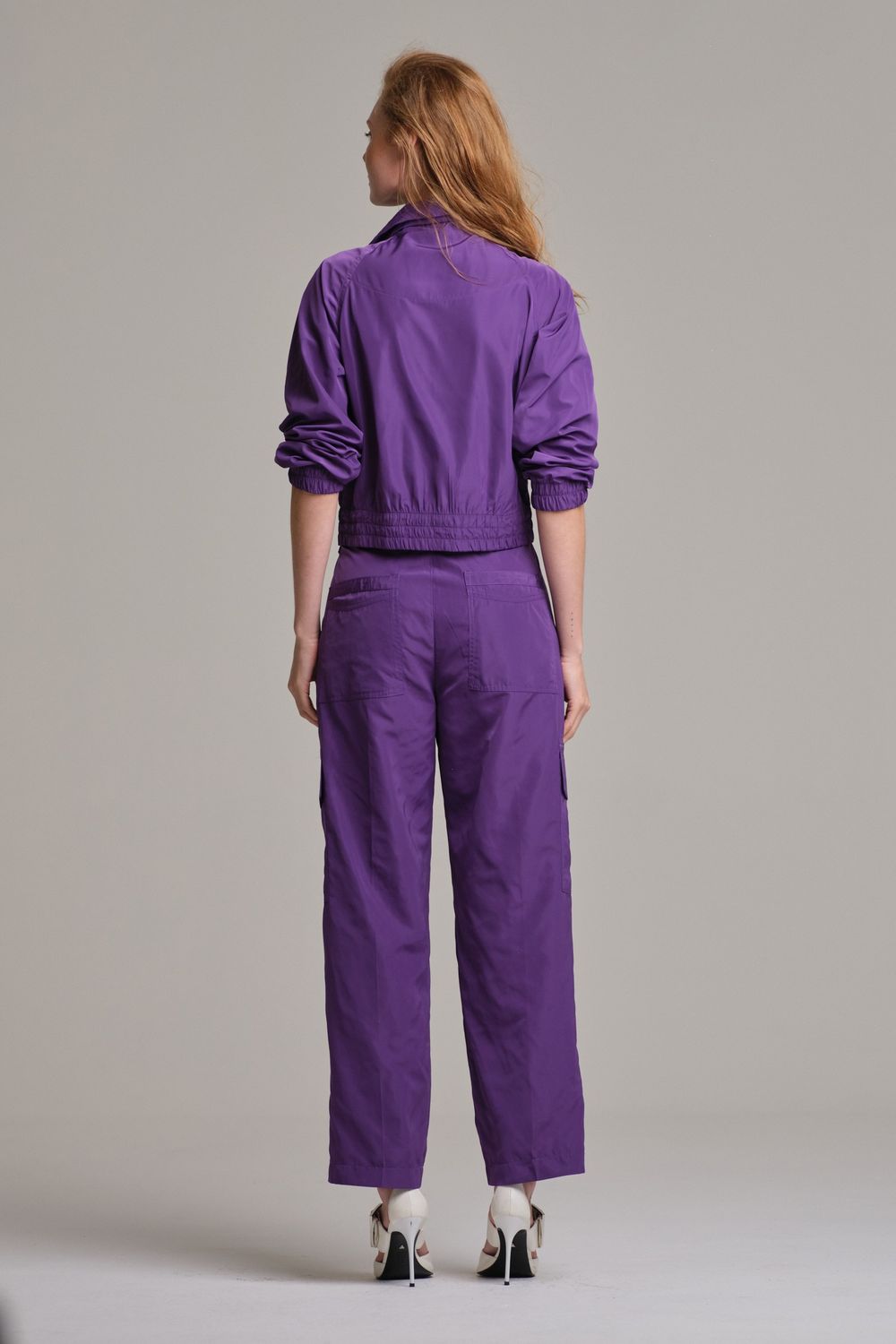 Jaqueta Tecido Tecnológico Roxo Renata