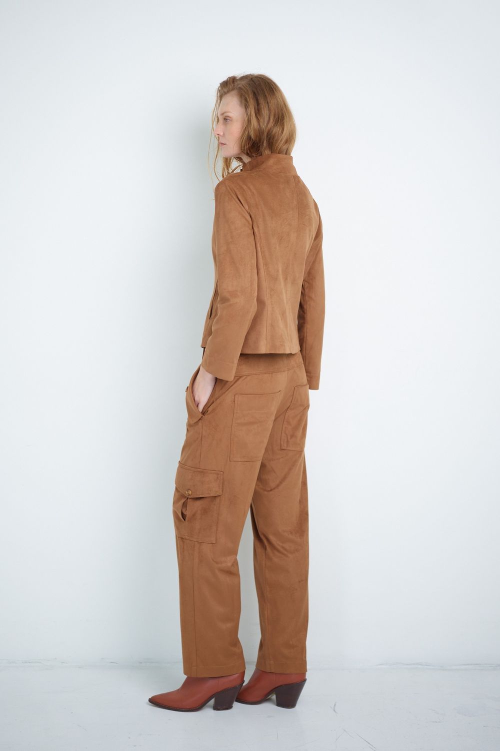 Calça Suede Camel Antonia