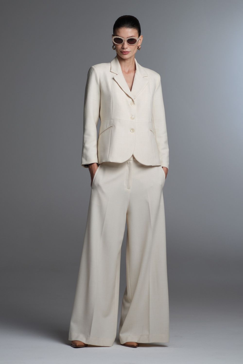 Blazer Alfaiataria Marfim Nina CB