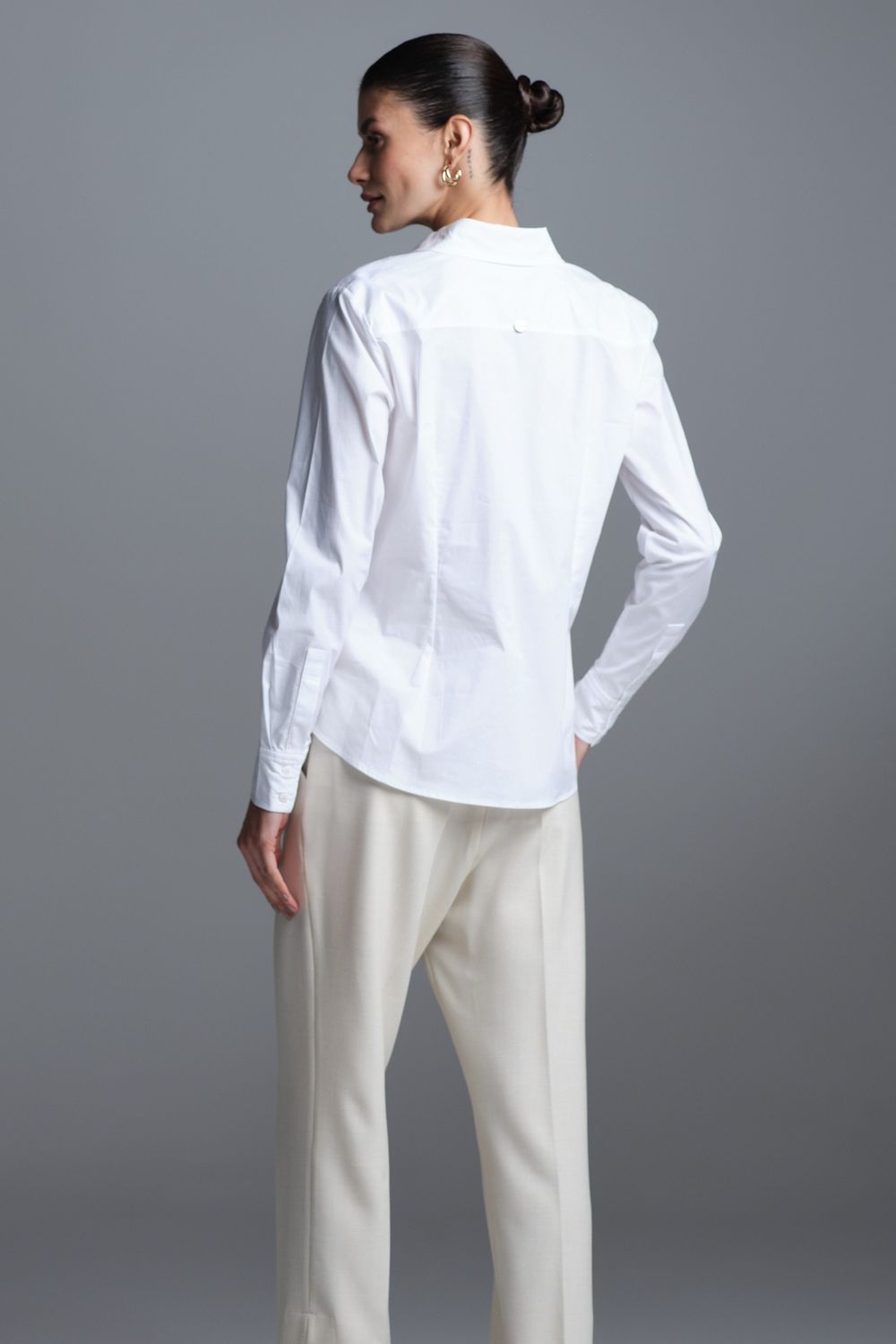 Camisa Tricoline Branco Isabel CB