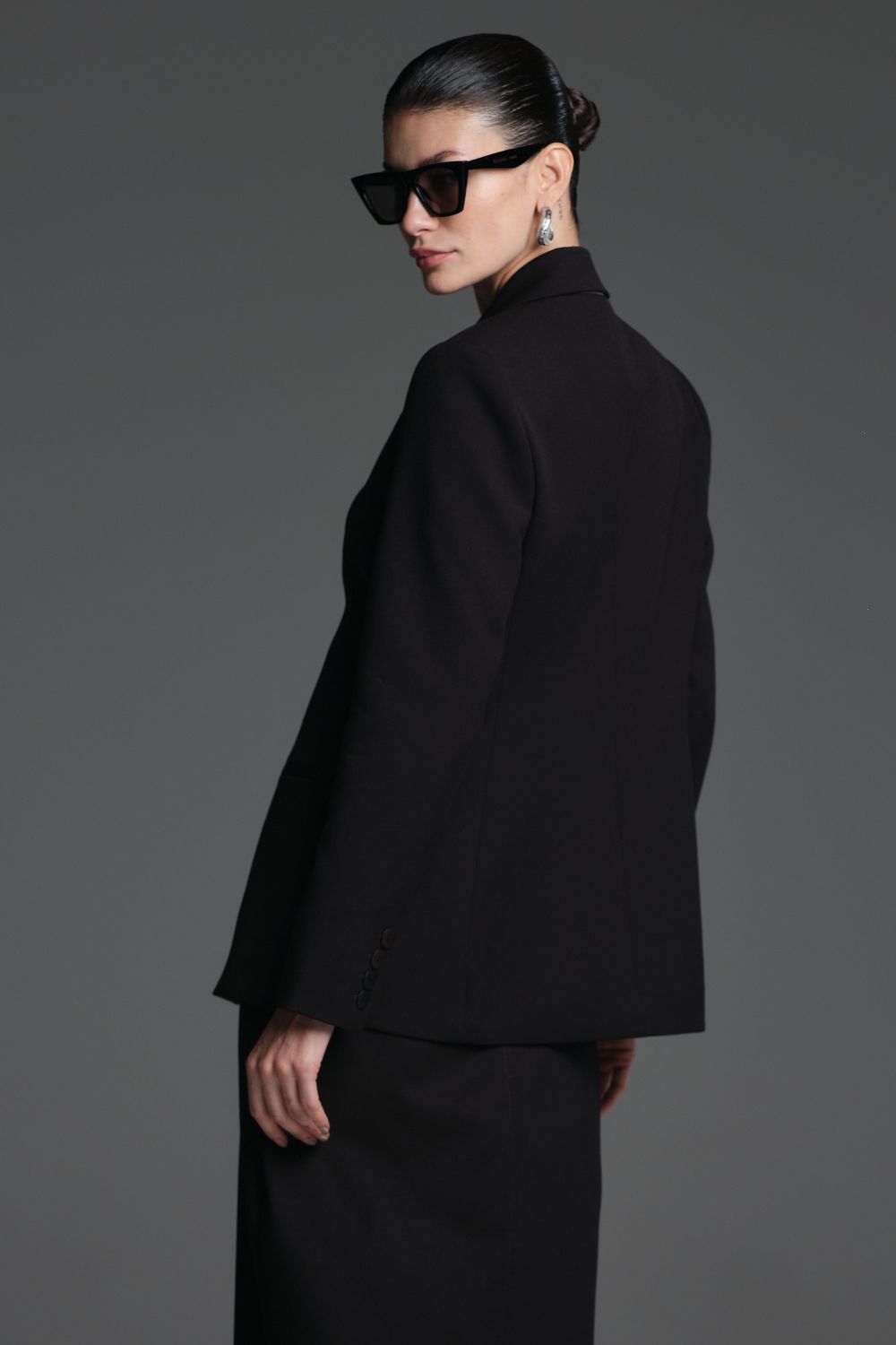 Blazer Gabardine Preto Livia CB