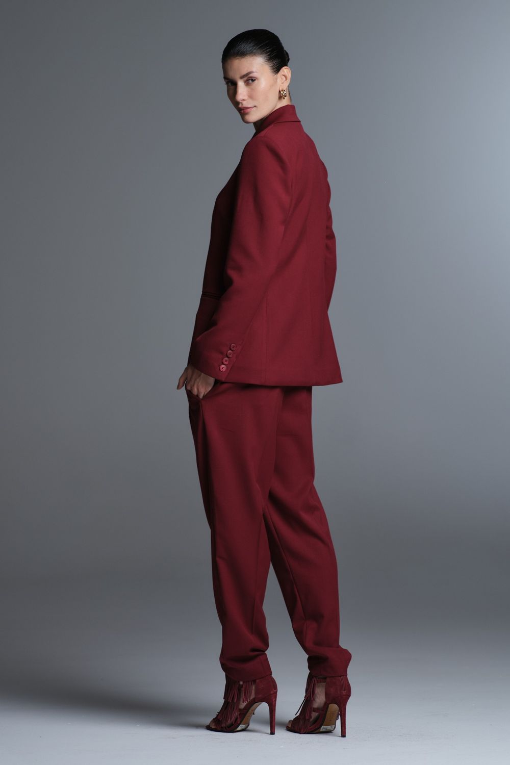 Calça Gabardine Vinho Tassia CB