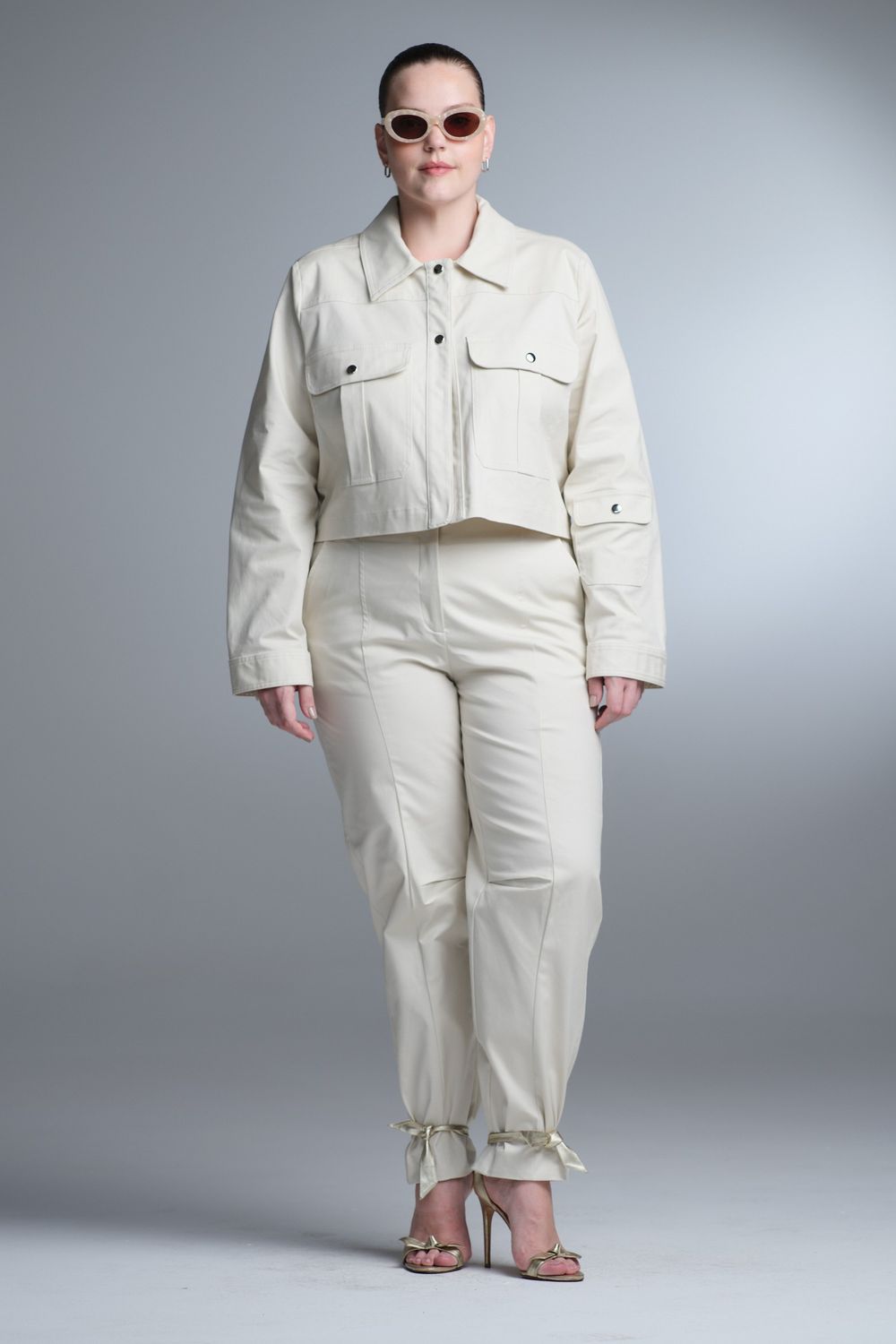 Calça Algodão Marfim Giovana