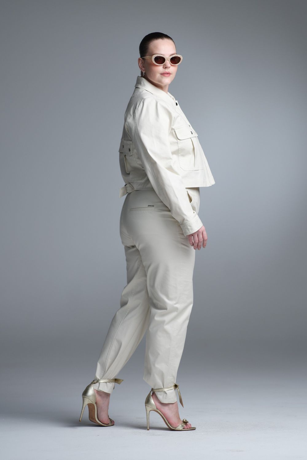 Calça Algodão Marfim Giovana
