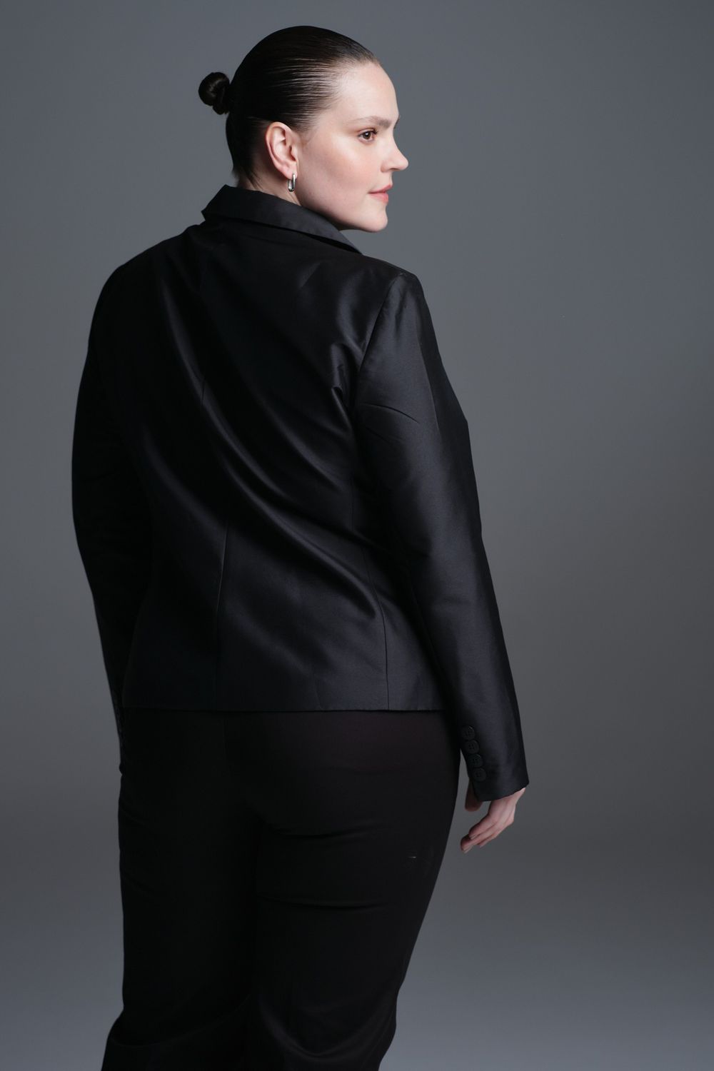 Blazer Tafetá Preto Dominique CB