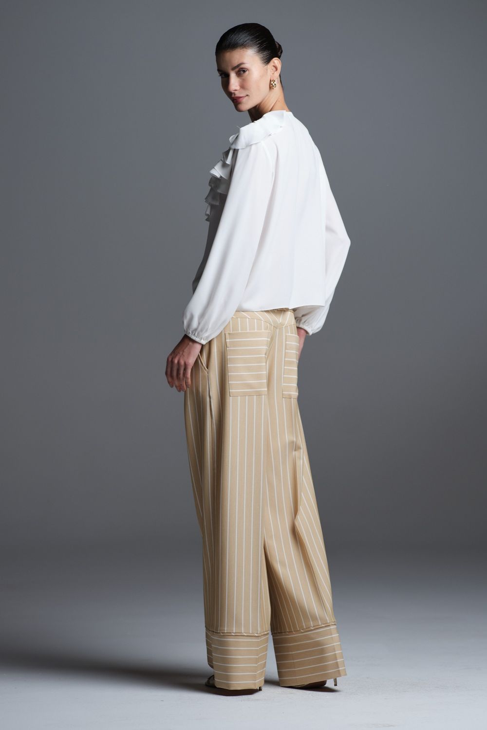 Blusa Crepe Off White Maria