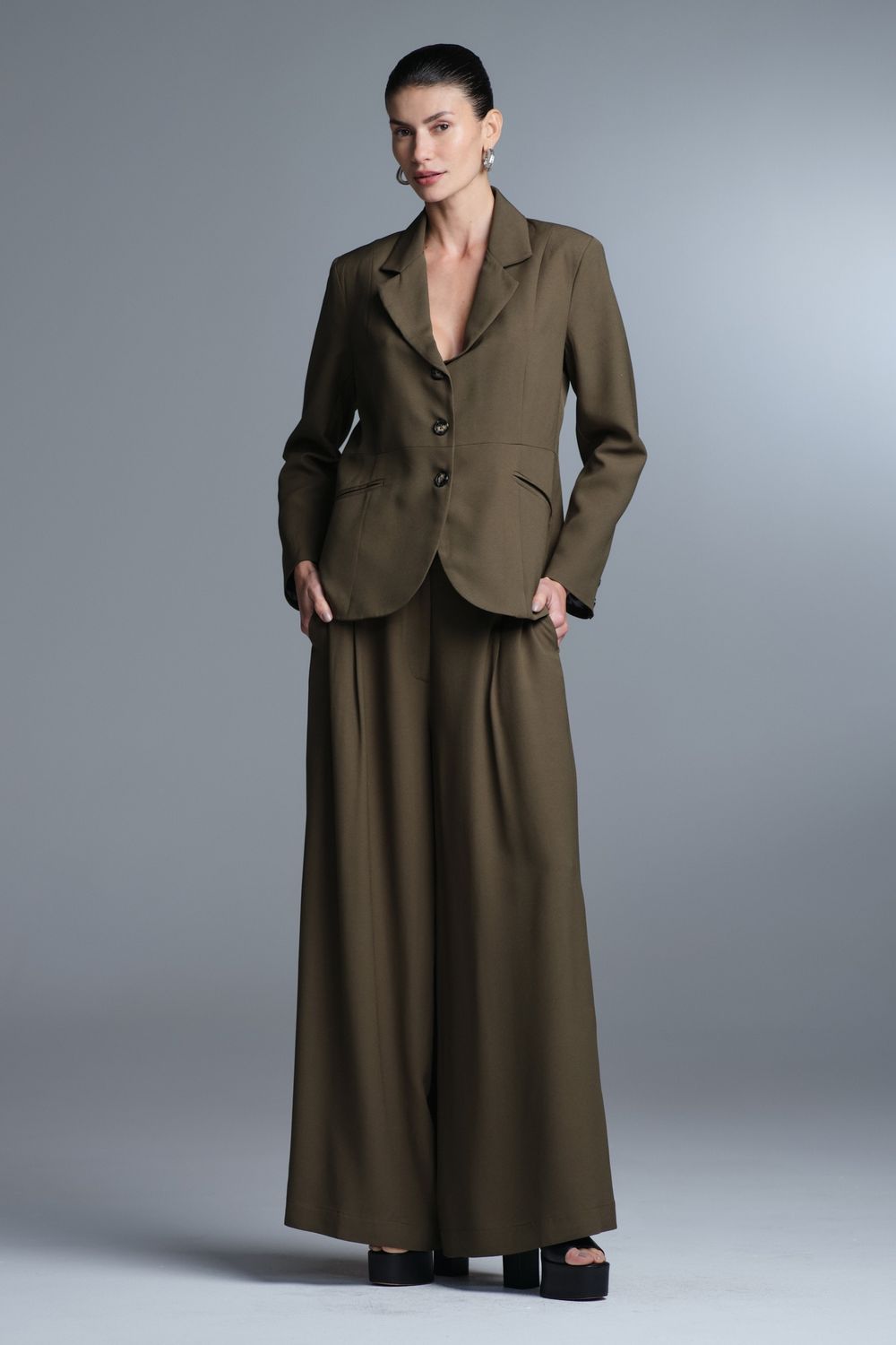Blazer Crepe Militar Otavia