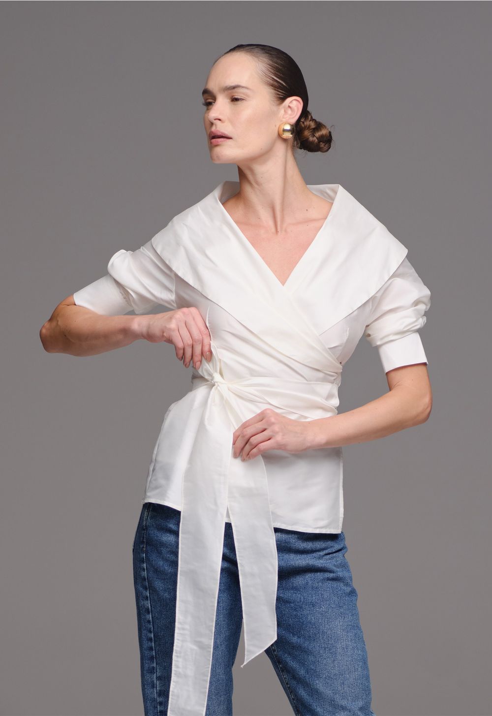 Cachecouer Tafetá Off White Linda