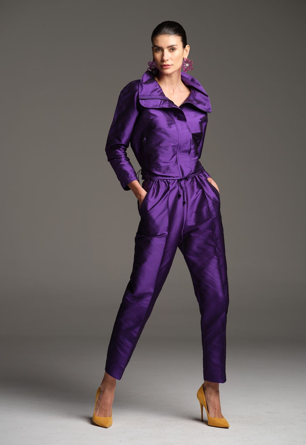 Calça Jogging Tafetá Ametista Daiana